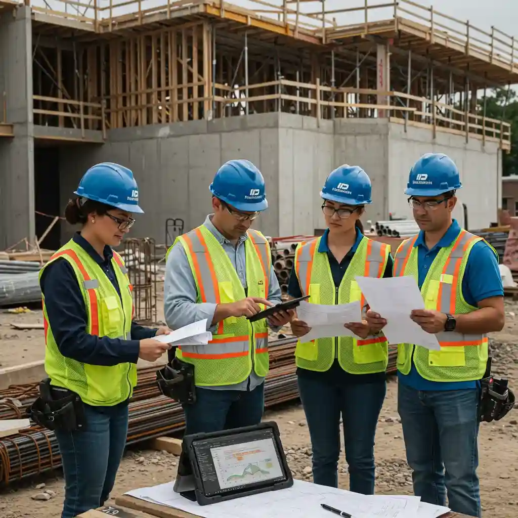 Team preparing accurate construction cost estimates