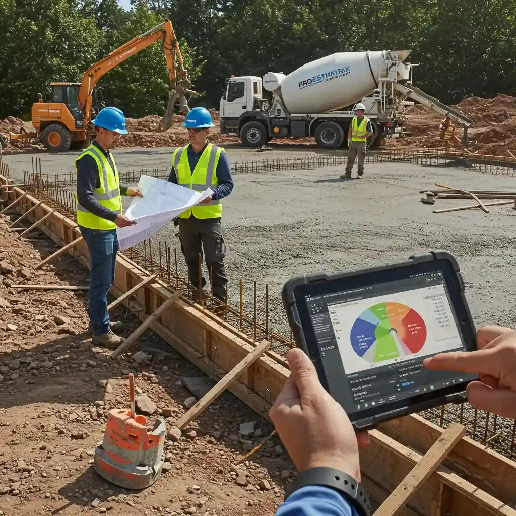 Concrete construction price estimating
