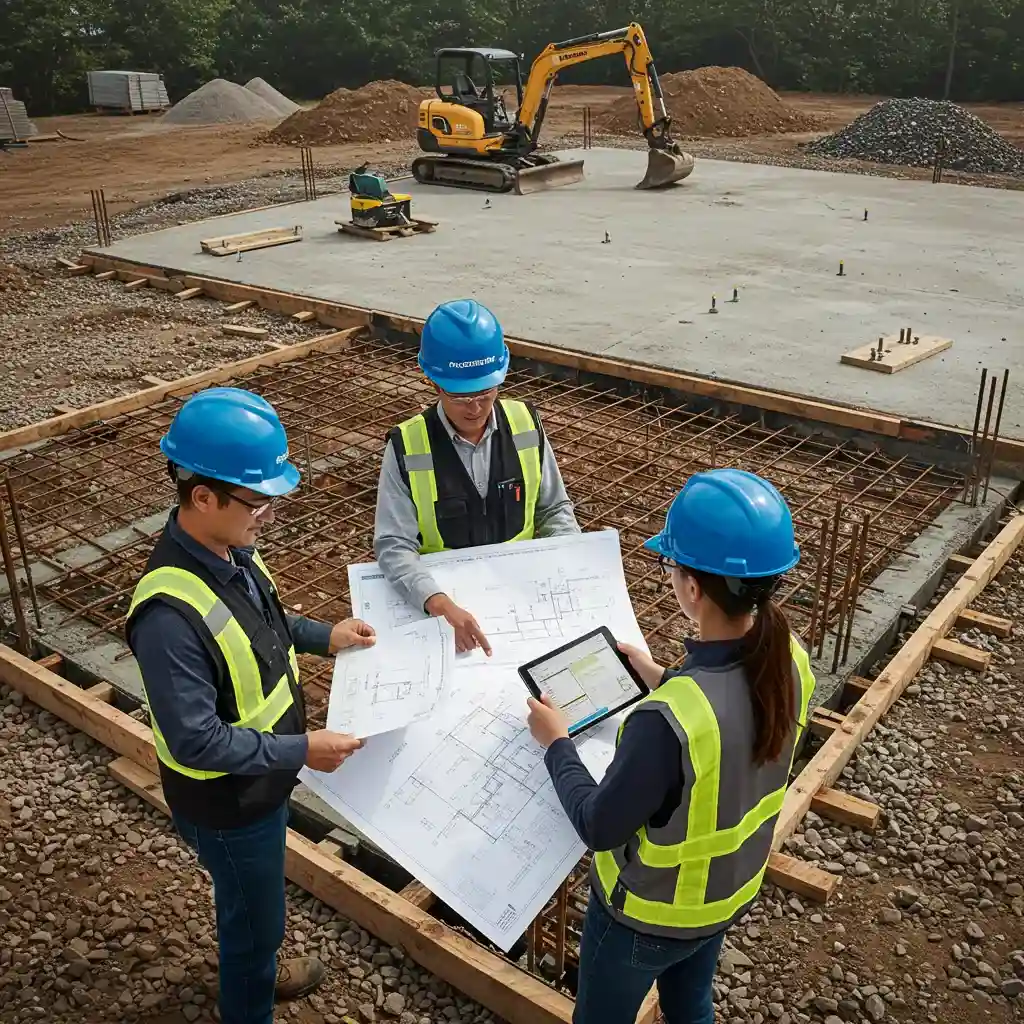 Building foundation layout and estimator