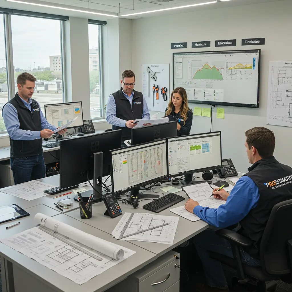 General construction estimating in progress