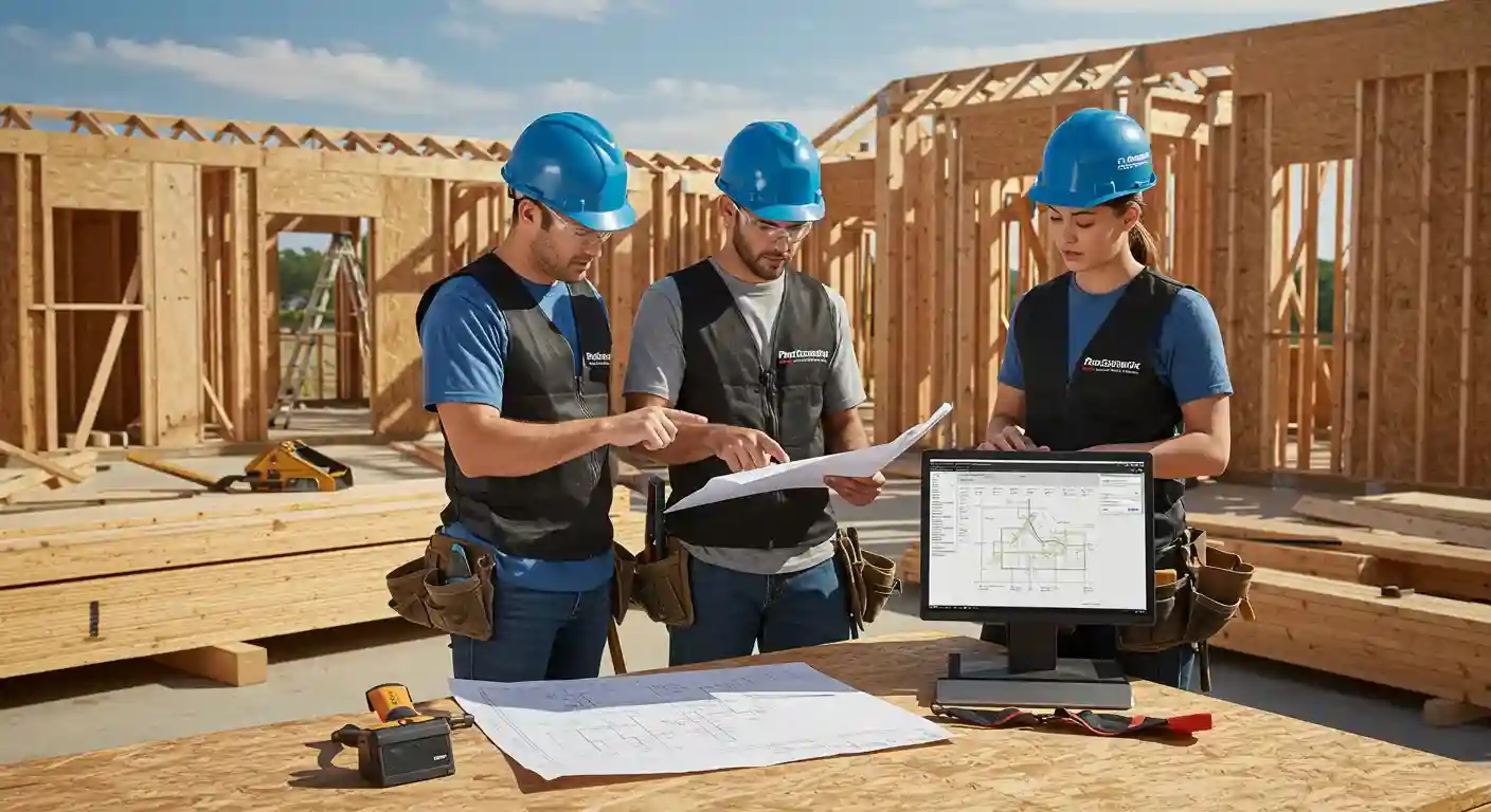 Construction site framing cost planning