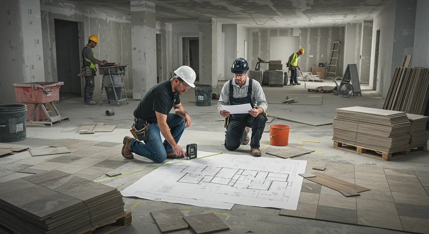 Flooring estimation services for construction projects