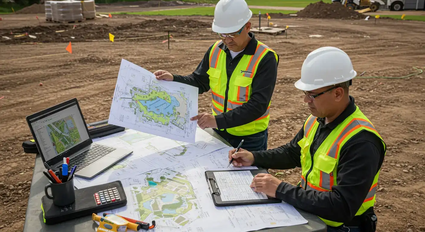Landscape design with cost estimation tools.