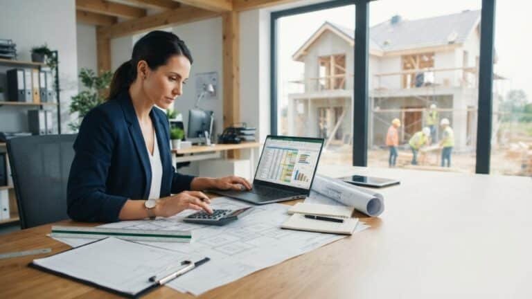 Estimate residential construction costs using blueprints and material quantities